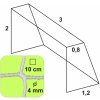 KOSIKSIETE Hádzanárska sieť 3x2x0,8x1,2/10/4mm biela