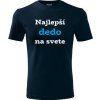 Tmavomodré tričko najlepší dedo na svete - darček pre dedka k 70 narodeninám M