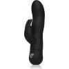 EasyToys Mad Rabbit Black vibrátor so stimulátorom klitorisu 17 cm