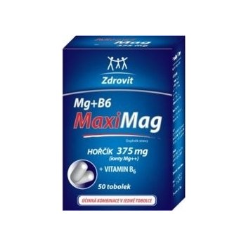 MaxiMag Hořčík 375 mg+B6 50 toboliek