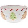 KERAMICKÁ MISKA kuchynská vianočná na sviatky Ø14 cm farebná