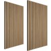 tectake 405389 akustické panely sonic wall drevený vzhľad - svetlý dub, sada 2 ks