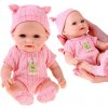 Rozkošná bábika bábätko v overale a čiapočke 26 cm