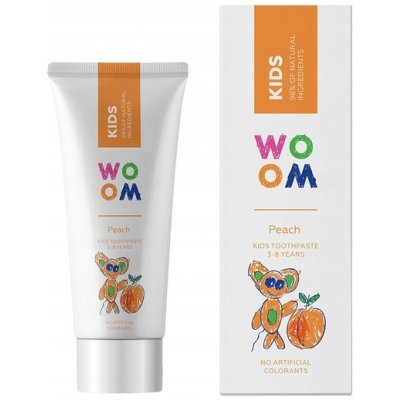 Woom Detská zubná pasta Kids Peach 50 ml