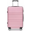 Cestovný kufor na kolieskach Kono Horizontal Design - 96 L - ružová