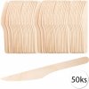 GASTROSTAF EKO 6 Jednorazový drevený príbor, nože 16cm