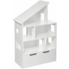 Atmosphera for Kids Detská knižnica s úložným boxom na hračky biela 30x64x103 cm