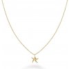 Rosefield JNSNG-J830, náhrdelník – morská hviezdica, pozlátený