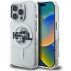Zadný kryt Karl Lagerfeld IML Glitter Karl a Choupette Sketch MagSafe pre iPhone 16 Pro Max Transparentný