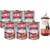 Rinti Kennerfleisch Ente mokré krmivo pre psov - kačica 6x400g + LAB V Lososový olej pre psov a mačky 1000ml