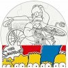 EFKO Vymaľuj si puzzle The Simpsons - kruh 9 dielikov