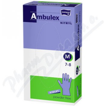 Ambulex Nitryl rukavice nepudrové violet 100 ks