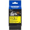 Brother HSe-631E Pro Tape, 11.2 mm x 1.5 m, čierna tlač / žltý podklad , originálna páska