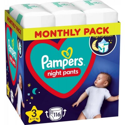 Pampers Night Pants 3 116 Ks