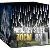 LED Cencúle Padajúci Sneh 30 cm Meteorický Dážď 8 Trubíc Studená Biela Girlanda IP44