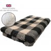 DRYBED Premium Vet Bed Káro čierny + svetlohnedý 150 x 100 cm