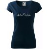 Labradorský retriever‎ EKG - Dámske tričko Pure - L ( Tmavomodrá (veľmi tmavá - skoro čierna) )