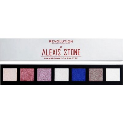 Makeup Revolution X Alexis Stone paletka očných tieňov pre trblietavý lesk Transformation