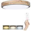 LED stropné svietidlo Solight WO8006 Iron Oak 60 W 4200 lm 3000-6000 K dub s diaľkovým ovládaním