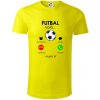 Futbal volá - Tričko z organickej bavlny - XL ( Citrónová )