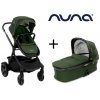 Set dvojčatový / súrodenecký kočík Nuna DEMI Grow + korba Evergreen