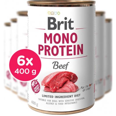 Brit Mono Protein Beef 400g , 6 ks
