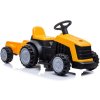 Lean Toys elektrické traktor TR1908T s prívesom 1x45W žltá