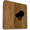 Nástenný vešiak KVADRAT olejovaný dub - 1 kus