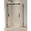 New Trendy Softi X Black sprchovací kút 100x100 cm obdĺžniková čierna matné/priehľadné sklo EXK-5379