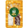 Syrový mix cheddar červený,kozí syr kocky,plesnivá saláma 200g Deli Q