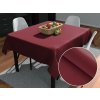 Biante Veľký teflónový štvorcový obrus TF-095 Vínovo červený bez vzoru 230x230 cm