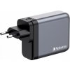 VERBATIM GaN Nabíjačka do siete GNC-240, 240W, 3x USB-C, 1x USB