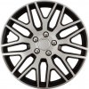 VERSACO S.R.O. Puklica DAKAR NC 16” SILVER & BLACK (čierno- strieborná) s chrómovými skrutkami