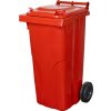 Nadoba MGB 120 lit, plast, červená, HDPE, popolnica na odpad