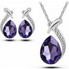 Austrian Crystal SW set Bella fialový