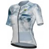 ALÉ Cyklistický dres s krátkym rukávom - ATMOSFERA PR-E - biela/fialová 4XL