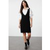Trendyol Black Hair Braided Knitwear Gilet Dress čierna S Trendyol 8683049799573