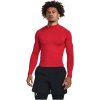 Pánske funkčné tričko s dlhým rukávom Under Armour CG ARMOUR COMP MOCK červené 1366072-600 - XXL
