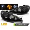 Tuning-tec PEUGEOT 206 02-ANJELSKÉ OČI ČIERNA LED