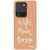 Picasee silikonový průhledný obal pro Samsung Galaxy S20 Ultra 5G G988F - Boss Mama