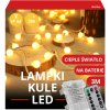 VIANOČNÉ OSVETLENIE NA STROMČEK LED 3M TEPLÉ BIELE GULIČKY SVETLO VIANOČNÁ GIRLANDA