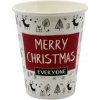 Papierové poháre 250 ml vianočné - Veselé Vianoce