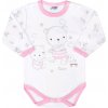 NEW BABY Dojčenské body Bears ružové 62 100% bavlna 62 (3-6m)