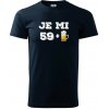 Je mi 60 pivo - Klasické pánske tričko vyššej gramáže - 3XL ( Tmavomodrá (veľmi tmavá - skoro čierna) )