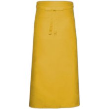 Link Kitchen Wear Bistro zástera s predným vreckom X968T Yellow 100 x 100 cm