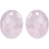 Sparkling Jewels Oválne prívesky na náušnice z ruženínu EAGEM13 RO