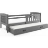 BMS Group Posteľ s prístelkou KUBO 2 190x90 grafit