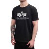 Alpha Industries Basic T CARBON tričko pánske black/silver Farba: čierna/strieborná, Veľkosť: L