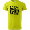 Tachometer 50 - Klasické pánske tričko vyššej gramáže - 3XL ( Limetková )