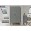 Skriňa Jacob 2-dverová, sivá